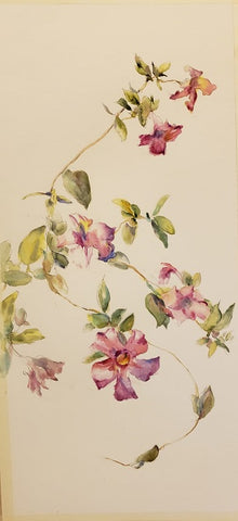 רבקה פיק לנדסמן | Rivka Pick Landesman ,  aquarelle on paper, 59  by  27 cm
