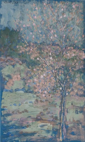 צבי רייכוורגר  | Zvi Reichverger, Acrylic on canvas, 94 by 57 cm,
