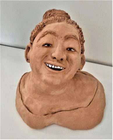 אילת גולדנצויג | Eilat goldenzweig, clay sculpture, height 29 cm
