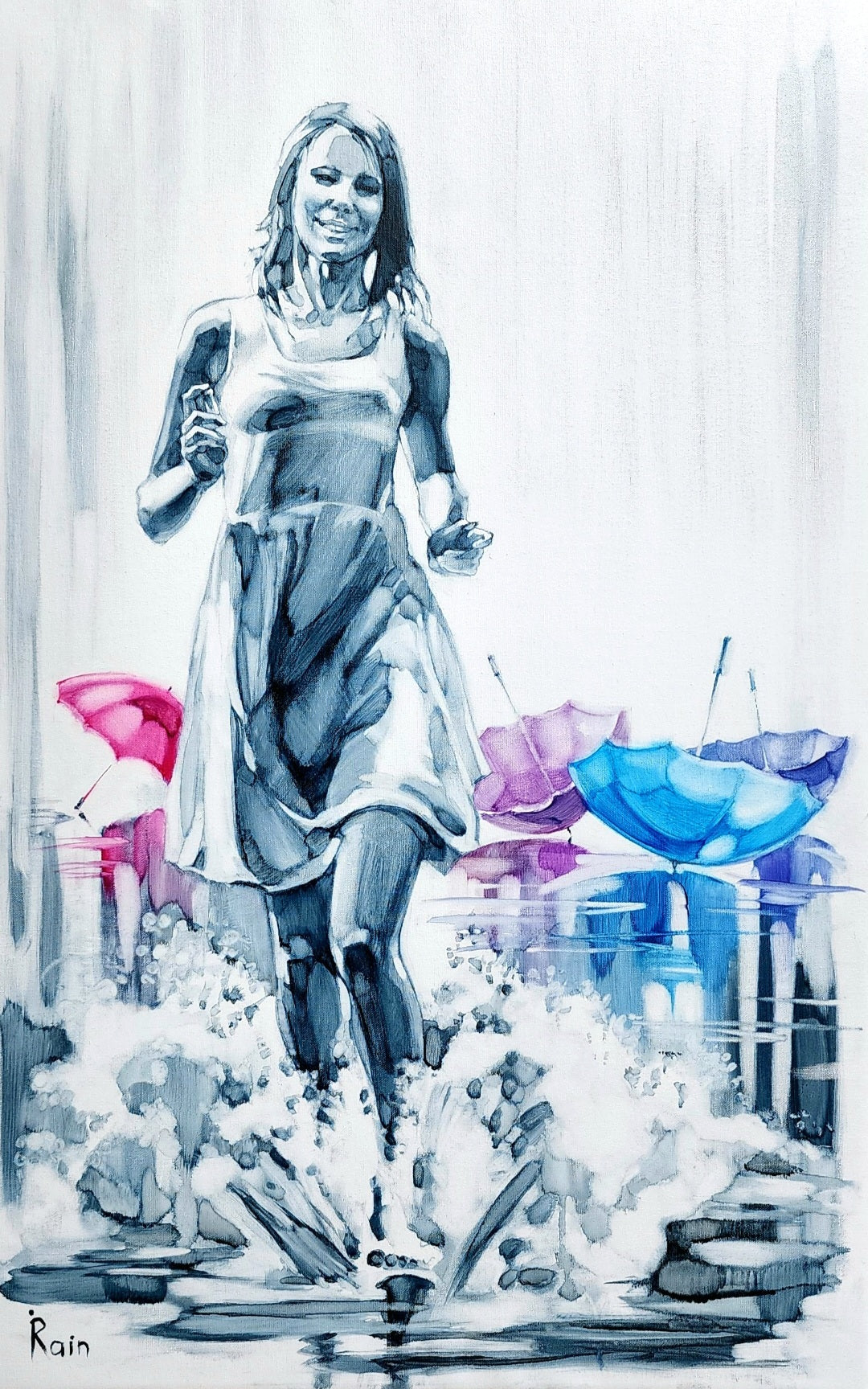 אירנה ראיין | Irena Rain, oil on canvas, 80 by 50 cm