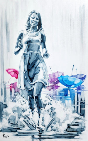 אירנה ראיין | Irena Rain, oil on canvas, 80 by 50 cm