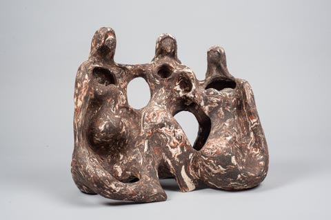 שאול אלבז | Shaul Elbaz, clay sculpture, Height:  33 cm ,