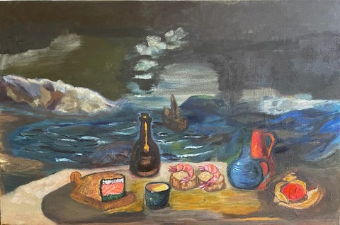 מירב ידיד שפילמן  | Merav Yedid Spielman, oil on canvas, 80 by 55  cm