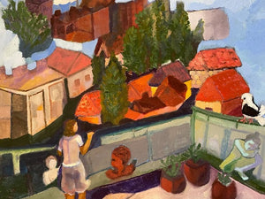מירב ידיד שפילמן  | Merav Yedid Spielman, oil on canvas, 50 by 60  cm