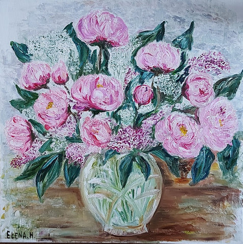 ילנה חוחלוב | Elena Hohlov, oil on canvas, 50 by 50 cm