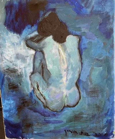 מירב ידיד שפילמן  | Merav Yedid Spielman, oil on canvas, 45 by 35  cm