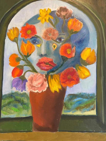 מירב ידיד שפילמן  | Merav Yedid Spielman, oil on canvas, 55 by 40  cm