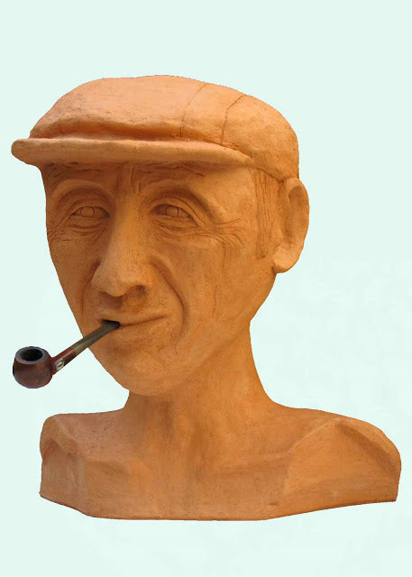 דוד גומא | David Gome, clay sculpture, Height 39 cm