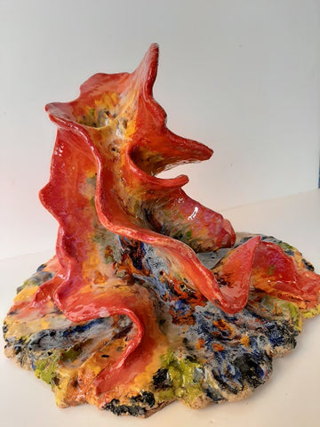 חנה ברגר | Hana Berger, clay sculpture, height 23 cm