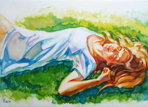 אירנה ראיין | Irena Rain, oil on canvas, 50 by 70 cm