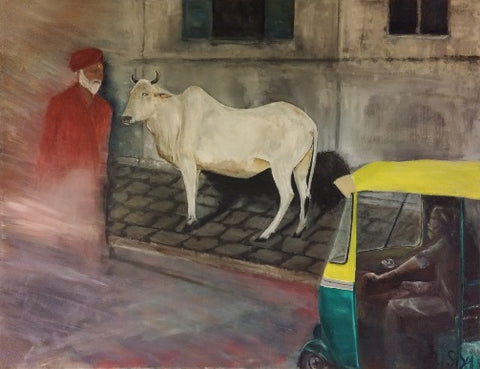 שמוליק יעקובי | Shmulik Yaakobi, oil on canvas, 100 by 130 cm