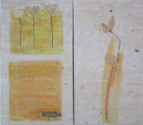 זהבה מסר | Zehava Masser, Acrylic on canvas 70 by 40 cm X2