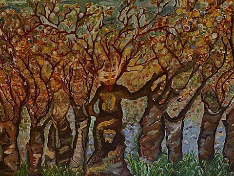 מירב ידיד שפילמן  | Merav Yedid Spielman, oil on canvas, 45 by 90  cm