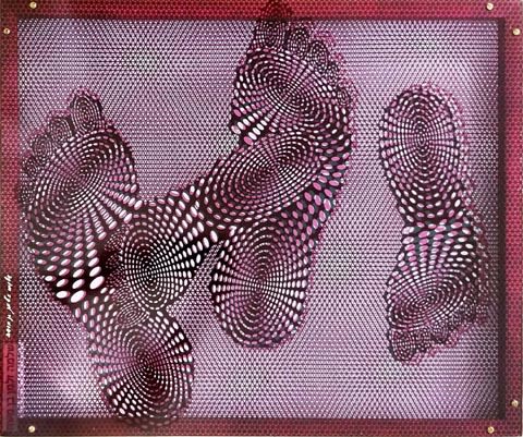 אדוארד אלמשי | Eduard Almashe, sticker on a transparent plexiglas, stereoscopic, 35 by 45 cm