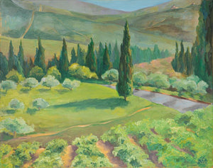 Rachelle Goldreich, oil on canvas, 50 by 100 cm