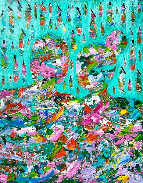 Orit Simchoni - Acrylic  on canvas,  100 by 80 cm