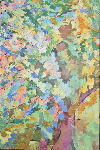 ילנה מקונוביטסקי |  Elena Makonovitsky, Acrylic on canvas mounted on cardboard, 60 by 40 cm