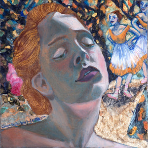 חוה אפשטיין | Chava Epstein, Oil and paper on canvas 30 by 30 cm