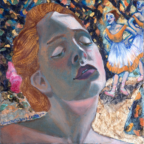 חוה אפשטיין | Chava Epstein, Oil and paper on canvas 30 by 30 cm