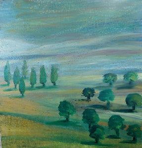 Dalia Lavi, oil on canvas, 110 by 110 cm