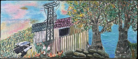 סילבנה שפר | Sylvana Shefer - Acrylic on canvas, 70 by 160 cm