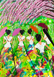 אורית שמחוני | Orit Simchoni,  acrylic  on canvas,  70 by 50 cm