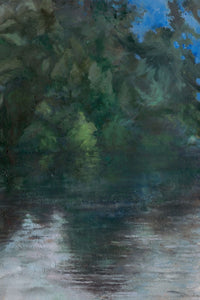אילת פולק | Ayelet Polak, The Lake, oil on canvas, 60 by 40 cm