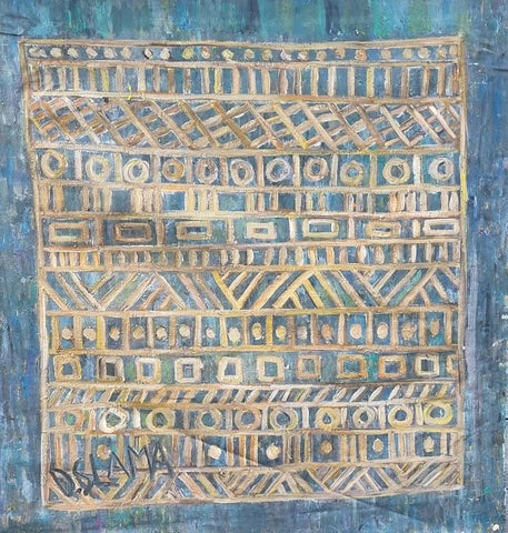 דנה סלמה | Slama Dana, Oil on canvas unstretched, 102 by 95 cm