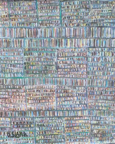 דנה סלמה | Slama Dana, Oil on canvas unstretched, 117 by 104 cm