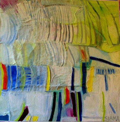 שמוליק סלמה | Slama shmuel, Oil on canvas, 100 by 100 cm