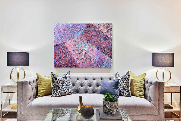 אדוארד אלמשי | Eduard Almashe,  Supercreel on canvas, 74 by 97 cm, sewn from several pieces