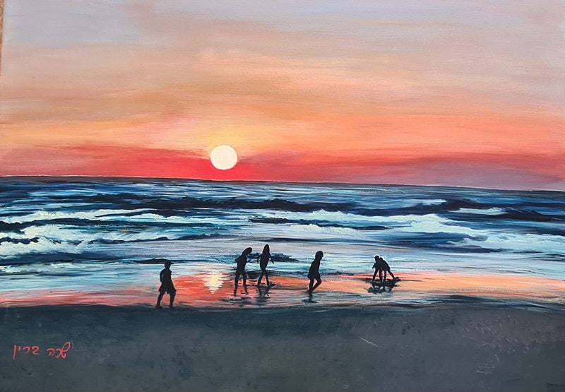 שרה ברין | Sarah Brin, Acrylic on canvas, 50 by 70 cm