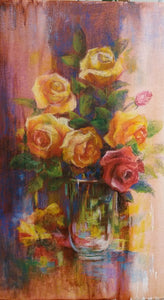 אולגה קושניר | Olga Kushnir, Pastel on canvas 50 by 30 cm