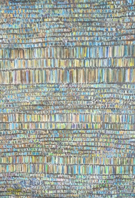 דנה סלמה | Slama Dana, Oil on canvas unstretched, 115 by 84 cm