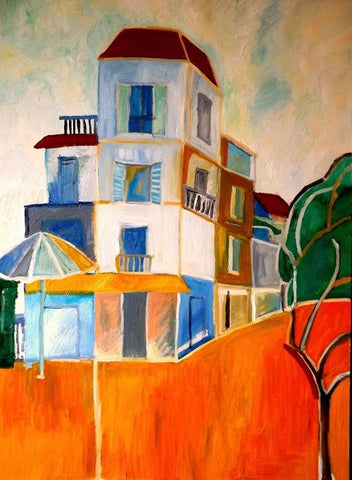 שמוליק סלמה | Slama shmuel, Oil on canvas, 80 by 70 cm