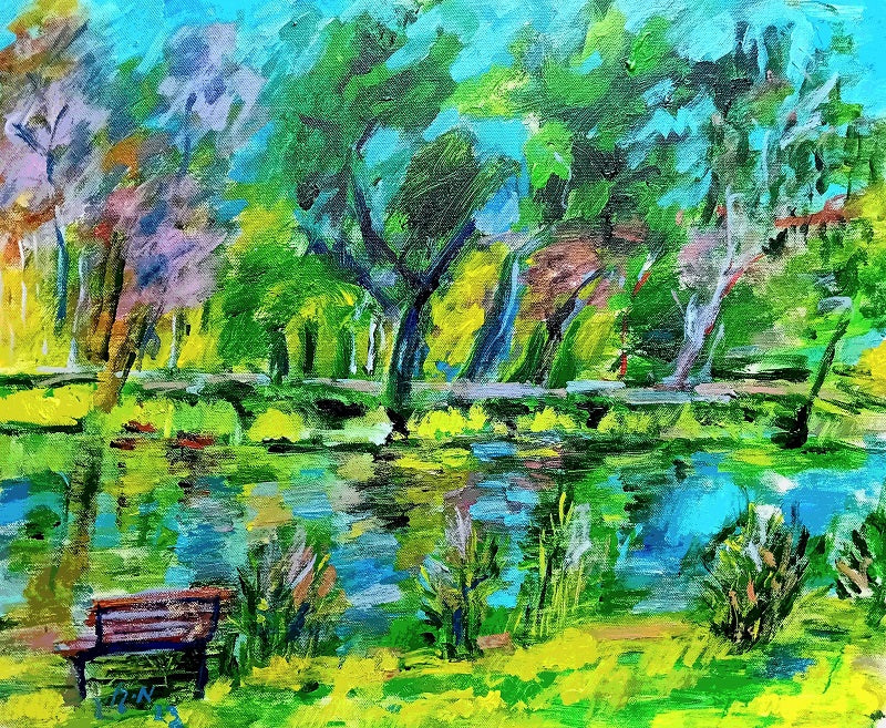 מאיר גליק |  Meir Glick, Acrylic on canvas, 50 by 60 cm