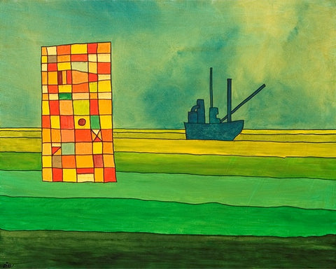שמואליק ויס (שו״ס) | Shmuel Weiss, oil  on canvas,  80 by 100 cm