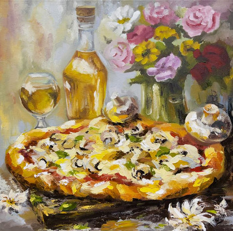 אליסה צ׳רקון דרוקמן  | Alisa Cherkun Drukman,  Oil on canvas, 50 by 50 cm