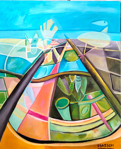 Patricia Sasson, Acrylic on canvas, 60 by 40 cm