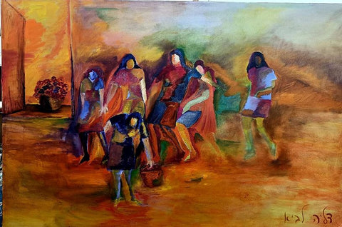 דליה לביא | Dalia Lavi, oil on canvas, 100 by 150 cm