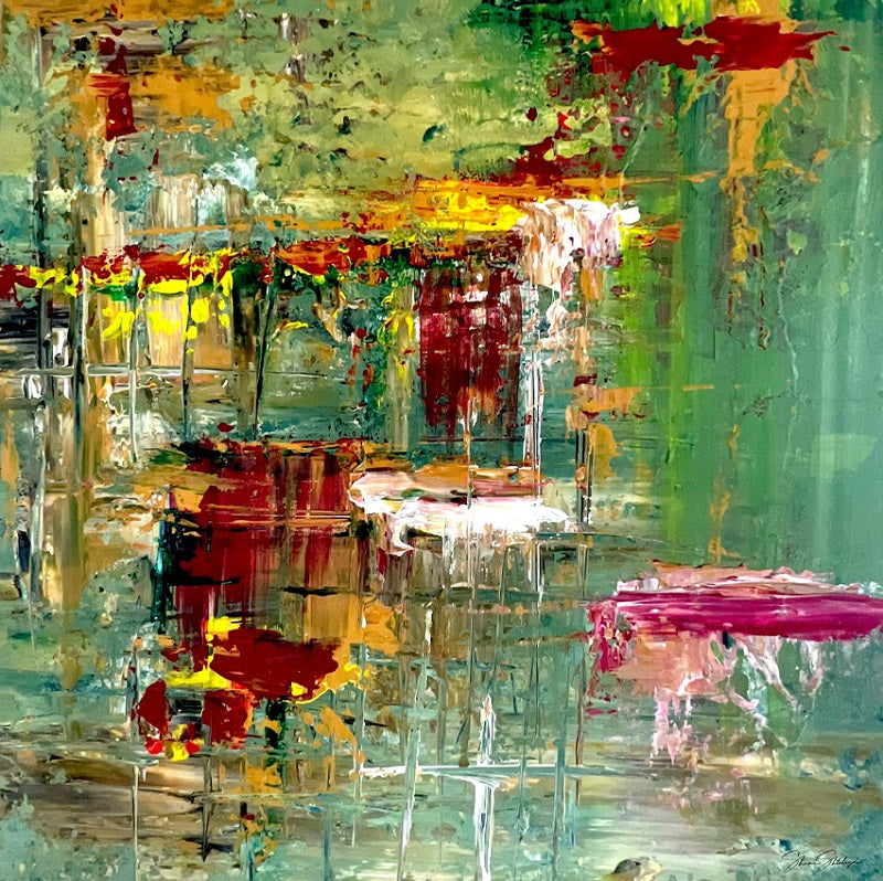 שני שטלריד | Shani Shtalryd, Acrilyc on canvas, 40 by 40 cm