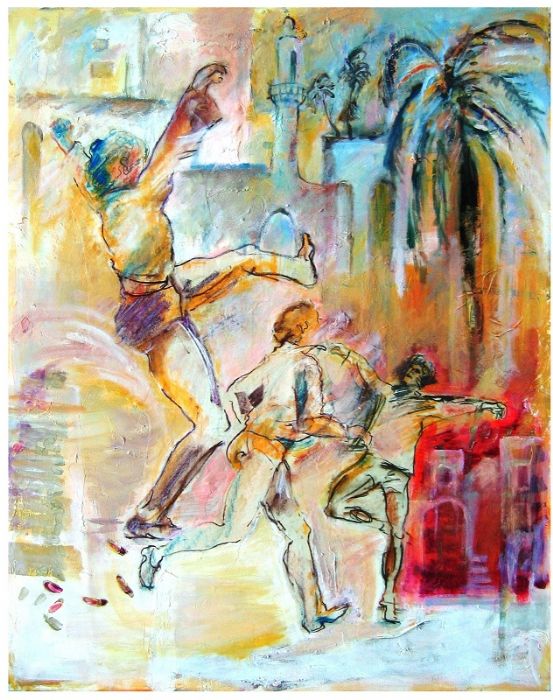 מרים סיגל- דרליך  | Miriam Sigal- Derlich, Acrylic on canvas, 90 by 70 cm