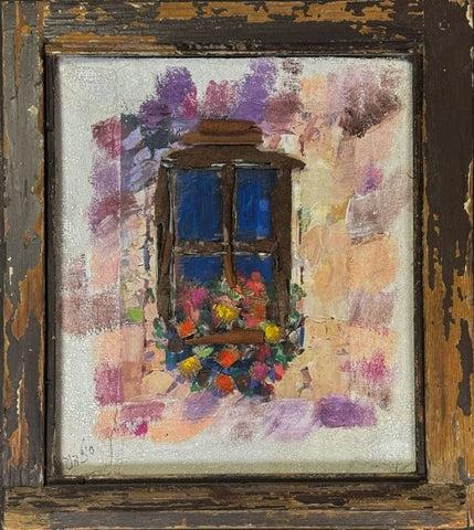 סילבנה שפר | Sylvana Shefer - Collage on cardboard, wooden frame, 50 by 50 cm