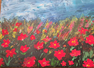 שרה ברין | Sarah Brin, Acrylic on canvas, 30 by 40 cm