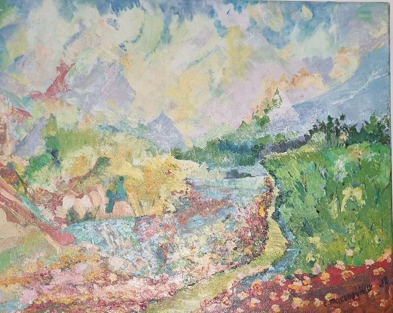 ילנה מקונוביטסקי |  Elena Makonovitsky, Acrylic on canvas, 50 by 60 cm