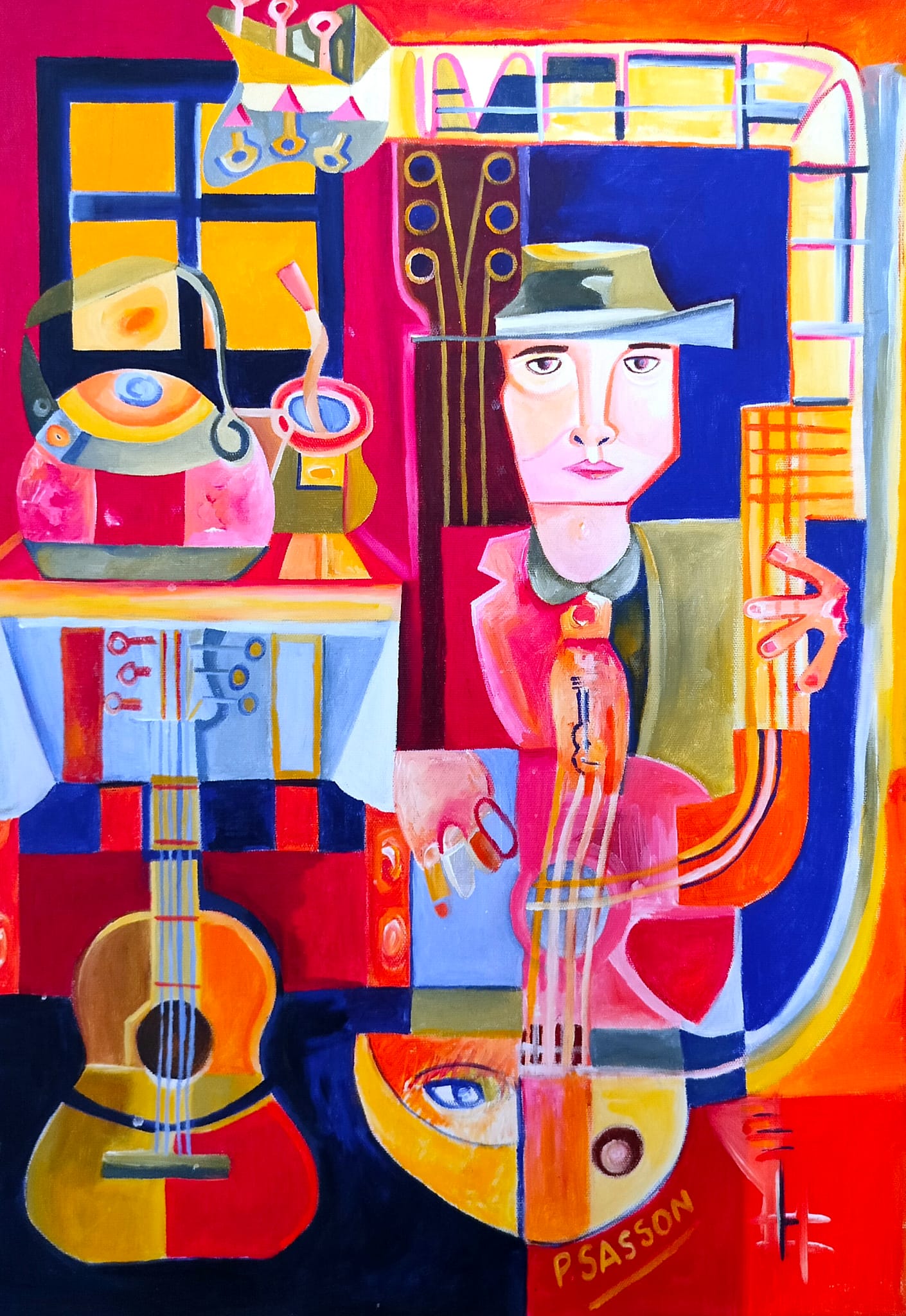 Patricia Sasson, Acrylic on canvas, 70 by 50 cm
