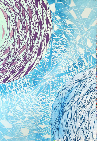 אדוארד אלמשי | Eduard Almashe, Supercreel on canvas attached to polygel, 74 by 52 cm