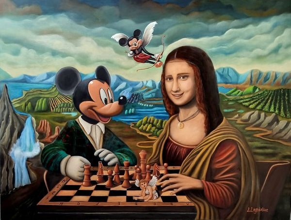 לאדה לפידוס | Lada Lapidus, Oil  on canvas, 100 by 100 cm