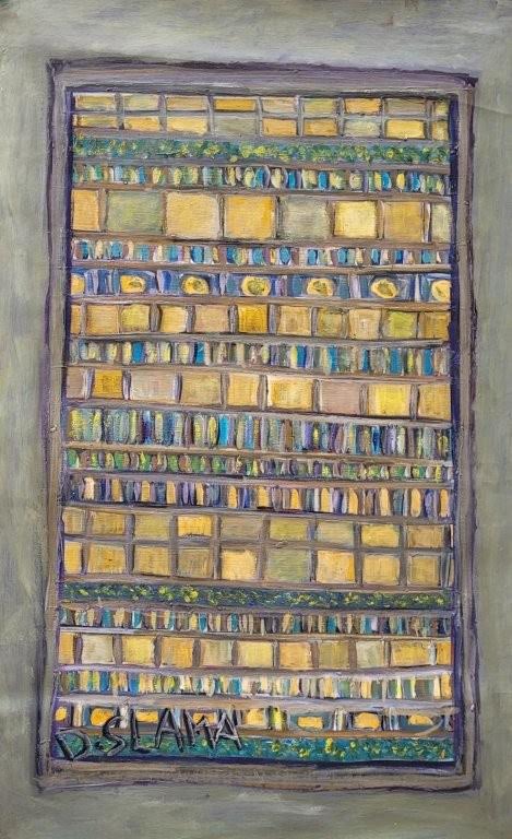 דנה סלמה | Slama Dana, Oil on canvas unstretched, 106 by 68 cm