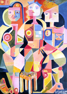 Patricia Sasson, Acrylic on canvas,70 by 50 cm